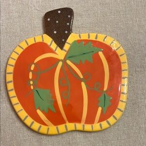 Colorful Pumpkin Shaped Plate